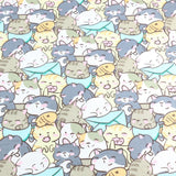 Pink Bear Unicorn Animals Cotton Twill kids Fabric , Patchwork Cloth, Sewing Quilting Fat Quarters Material For Baby & Child