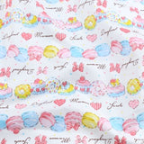 Pink Bear Unicorn Animals Cotton Twill kids Fabric , Patchwork Cloth, Sewing Quilting Fat Quarters Material For Baby & Child