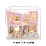 DIY 3D Wooden Miniature Handmade Furnitures Doll House Model Building Kits Toys Dollhouse For Children Adult Birthday Gifts M915