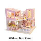 DIY 3D Wooden Miniature Handmade Furnitures Doll House Model Building Kits Toys Dollhouse For Children Adult Birthday Gifts M915