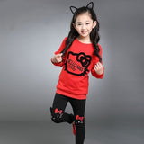 3 Color Girls Clothing Sets Spring Cotton Lovely Suit For Girl Shirt+Pants Kids Clothes Suit High-quality 3-8 Years Clothing Set