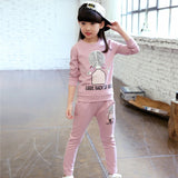 3 Color Girls Clothing Sets Spring Cotton Lovely Suit For Girl Shirt+Pants Kids Clothes Suit High-quality 3-8 Years Clothing Set