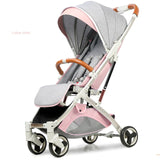 Babyfond 5.8 kg Light Stroller Gold Frame Car Portable Carriage Umbrella Baby Stroller Newborn Travelling Pram on Plane Gifts
