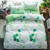 Classic Bedding Set 5 Size Grey Blue Grid Summer Bed Linen 4pcs/Set Duvet Cover Set Pastoral Bed Sheet AB Side Duvet Cover 2020