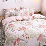 Classic Bedding Set 5 Size Grey Blue Grid Summer Bed Linen 4pcs/Set Duvet Cover Set Pastoral Bed Sheet AB Side Duvet Cover 2020