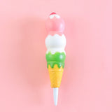 New Squishy Antistress Toys Ice Cream Hot Dog Dinosaur Slow Rising Pen Soft Squeeze Pen Stress Relief Toy Christmas Gifts