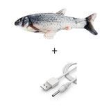 Electronic Cat Toy 3D Fish Electric USB Charging Simulation Fish Toys for Cats Pet Playing Toy cat supplies juguetes para gatos