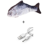 Electronic Cat Toy 3D Fish Electric USB Charging Simulation Fish Toys for Cats Pet Playing Toy cat supplies juguetes para gatos