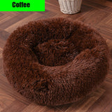 Thick cutton round dog bed super soft long plush pet cat mat for dogs nest Cushion Bed winter warm  pets sofa Dog Kennel