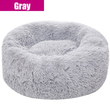 Thick cutton round dog bed super soft long plush pet cat mat for dogs nest Cushion Bed winter warm  pets sofa Dog Kennel