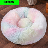 Thick cutton round dog bed super soft long plush pet cat mat for dogs nest Cushion Bed winter warm  pets sofa Dog Kennel
