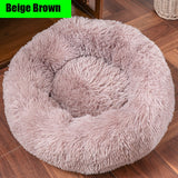 Thick cutton round dog bed super soft long plush pet cat mat for dogs nest Cushion Bed winter warm  pets sofa Dog Kennel
