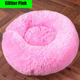 Thick cutton round dog bed super soft long plush pet cat mat for dogs nest Cushion Bed winter warm  pets sofa Dog Kennel