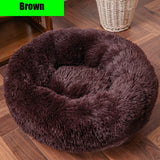 Thick cutton round dog bed super soft long plush pet cat mat for dogs nest Cushion Bed winter warm  pets sofa Dog Kennel