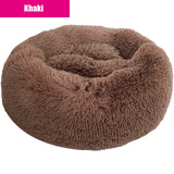 Thick cutton round dog bed super soft long plush pet cat mat for dogs nest Cushion Bed winter warm  pets sofa Dog Kennel