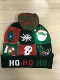 ON SALE! 2020 New Year LED Knitted Christmas Hat Beanie Light Up Illuminate Warm Hat For Kids Adults New Year Christmas Decor