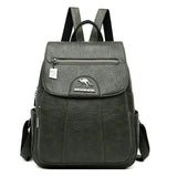 2020 Women Leather Backpacks High Quality Female Vintage Backpack For Girls School Bag Travel Bagpack Ladies Sac A Dos Back Pack - shopwishi 