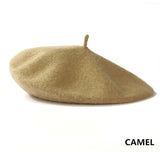 French Style Solid Casual Vintage Women's Hat Beret Plain Cap Girl's Wool Warm Winter Berets Beanie Hats Femme Aldult Caps