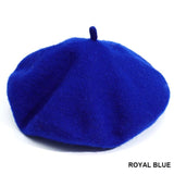 French Style Solid Casual Vintage Women's Hat Beret Plain Cap Girl's Wool Warm Winter Berets Beanie Hats Femme Aldult Caps