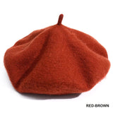 French Style Solid Casual Vintage Women's Hat Beret Plain Cap Girl's Wool Warm Winter Berets Beanie Hats Femme Aldult Caps
