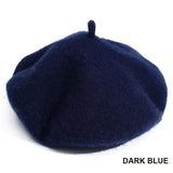 French Style Solid Casual Vintage Women's Hat Beret Plain Cap Girl's Wool Warm Winter Berets Beanie Hats Femme Aldult Caps