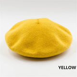 French Style Solid Casual Vintage Women's Hat Beret Plain Cap Girl's Wool Warm Winter Berets Beanie Hats Femme Aldult Caps
