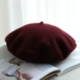 Autumn Winter Hat 100% Pure Wool Berets French Artist Beret Women Painter hat Vintage Girls Berets Female Warm Walking Cap
