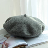 Autumn Winter Hat 100% Pure Wool Berets French Artist Beret Women Painter hat Vintage Girls Berets Female Warm Walking Cap