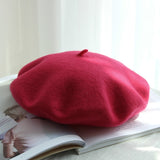 Autumn Winter Hat 100% Pure Wool Berets French Artist Beret Women Painter hat Vintage Girls Berets Female Warm Walking Cap