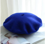 Autumn Winter Hat 100% Pure Wool Berets French Artist Beret Women Painter hat Vintage Girls Berets Female Warm Walking Cap