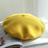Autumn Winter Hat 100% Pure Wool Berets French Artist Beret Women Painter hat Vintage Girls Berets Female Warm Walking Cap