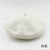 Autumn Winter Hat 100% Pure Wool Berets French Artist Beret Women Painter hat Vintage Girls Berets Female Warm Walking Cap