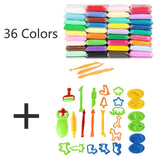 36 Colors/Set  Super Light Soft Clay Antistress Plasticine Supplies Sand Fidget Gum Polymer Clay for Kids DIY Educational Toys
