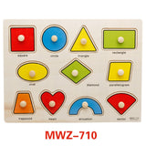 Kids 3D Wooden Puzzles Toys Alphabet Number Puzzle Baby Colorful Letter Digital Geometric Montessori Educational Toy
