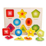 Kids 3D Wooden Puzzles Toys Alphabet Number Puzzle Baby Colorful Letter Digital Geometric Montessori Educational Toy