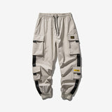 New Hip Hop Joggers Cargo Pants Men Harem Pants Multi-Pocket Ribbons Man Sweatpants Streetwear Casual Mens Pants S-5XL