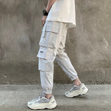 New Hip Hop Joggers Cargo Pants Men Harem Pants Multi-Pocket Ribbons Man Sweatpants Streetwear Casual Mens Pants S-5XL