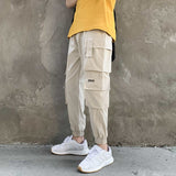 New Hip Hop Joggers Cargo Pants Men Harem Pants Multi-Pocket Ribbons Man Sweatpants Streetwear Casual Mens Pants S-5XL