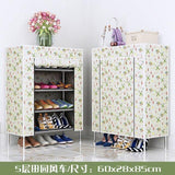 Multilayer Shoe Rack Non-woven Fabric Shoe Shelf Space Saver High Feet Damp-proof Shoes Organizer Stand Holder Shoes Cabinet - shopwishi 