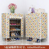 Multilayer Shoe Rack Non-woven Fabric Shoe Shelf Space Saver High Feet Damp-proof Shoes Organizer Stand Holder Shoes Cabinet - shopwishi 