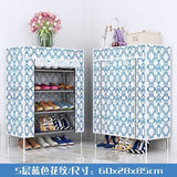 Multilayer Shoe Rack Non-woven Fabric Shoe Shelf Space Saver High Feet Damp-proof Shoes Organizer Stand Holder Shoes Cabinet - shopwishi 