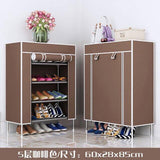 Multilayer Shoe Rack Non-woven Fabric Shoe Shelf Space Saver High Feet Damp-proof Shoes Organizer Stand Holder Shoes Cabinet - shopwishi 