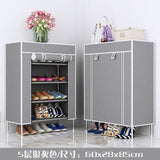 Multilayer Shoe Rack Non-woven Fabric Shoe Shelf Space Saver High Feet Damp-proof Shoes Organizer Stand Holder Shoes Cabinet - shopwishi 