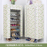 Multilayer Shoe Rack Non-woven Fabric Shoe Shelf Space Saver High Feet Damp-proof Shoes Organizer Stand Holder Shoes Cabinet - shopwishi 