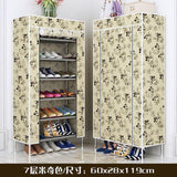 Multilayer Shoe Rack Non-woven Fabric Shoe Shelf Space Saver High Feet Damp-proof Shoes Organizer Stand Holder Shoes Cabinet - shopwishi 