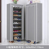 Multilayer Shoe Rack Non-woven Fabric Shoe Shelf Space Saver High Feet Damp-proof Shoes Organizer Stand Holder Shoes Cabinet - shopwishi 