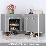Multilayer Shoe Rack Non-woven Fabric Shoe Shelf Space Saver High Feet Damp-proof Shoes Organizer Stand Holder Shoes Cabinet - shopwishi 