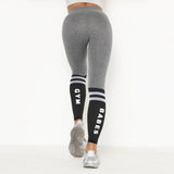 Patchwork Yoga Seamless Fitness Pants Fashion Hips Lifting Workout