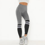 Patchwork Yoga Seamless Fitness Pants Fashion Hips Lifting Workout
