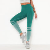 Patchwork Yoga Seamless Fitness Pants Fashion Hips Lifting Workout